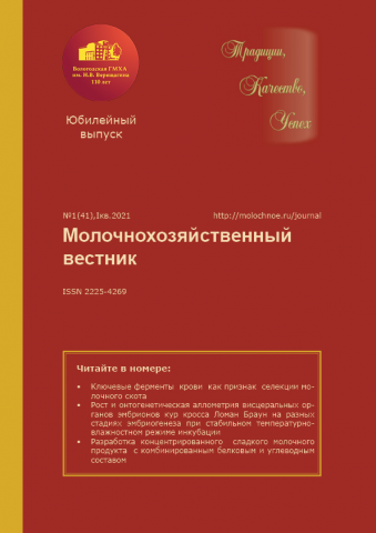 Молочнохозяйственный вестник №1 (41) , I кв. 2021 Молочнохозяйственный вестник №1 (41) , I кв. 2021