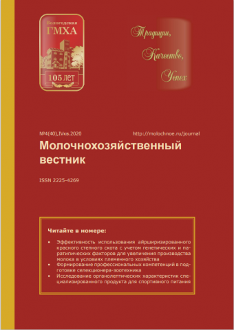 Molochnokhozyaistvenny Vestnik №4 (40), 4th quarter 2020